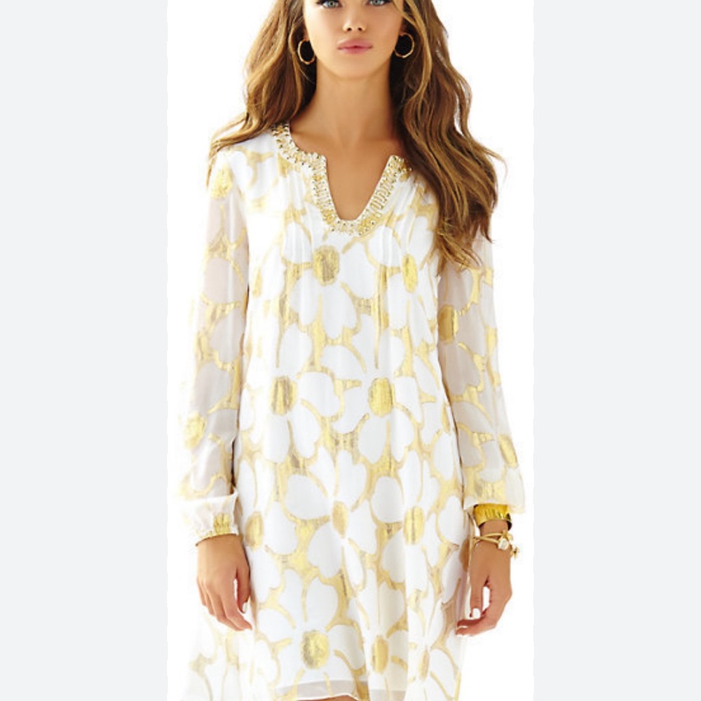 Lilly Pulitzer Colby Sleeve Tunic Dress , Size 4.